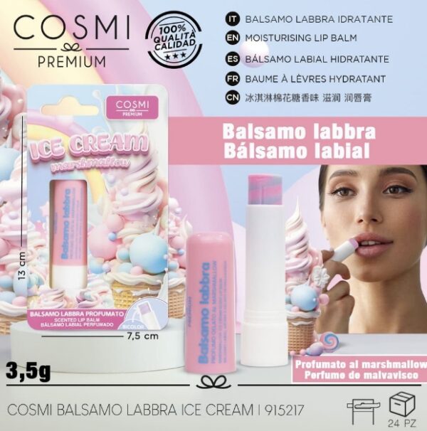 BÁLSAMO LABIAL HELADO Y MARSHMALLOW - COSMI