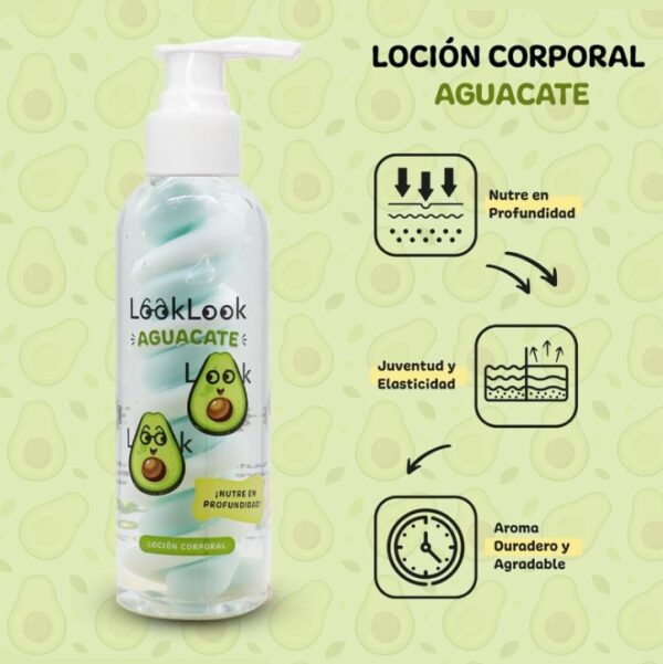 LOCIÓN CORPORAL AGUACATE 🥑- LOOK LOOK- - Imagen 2