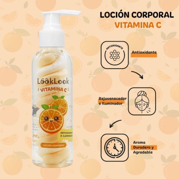 LOCIÓN CORPORAL VITAMINA C -LOOK LOOK- - Imagen 2