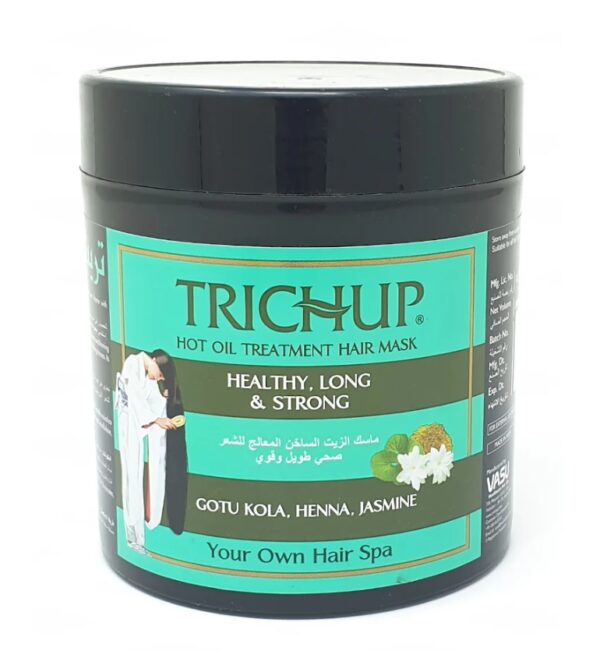 MASCARILLA CAPILAR TRICHUP CON TRATAMIENTO DE ACEITE CALIENTE PARA CRECIMIENTO Y VOLUMEN -500ML- INDIA