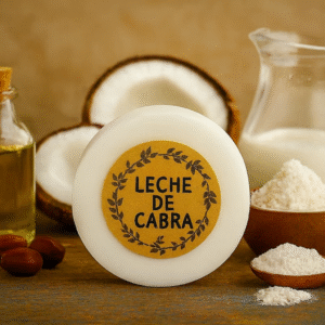 JABON NATURAL - LECHE DE CABRA - 25 GR APROX
