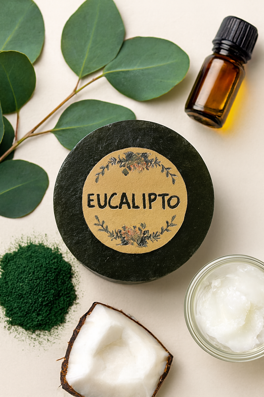 JABON NATURAL - EUCALIPTO - 25 GR APROX