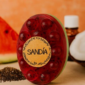 JABON EXFOLIANTE  NATURAL - SANDIA - 70 GR APROX
