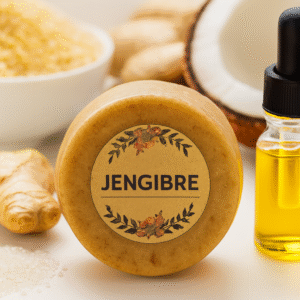JABON EXFOLIANTE NATURAL - JENGIBRE - 50 GR APROX