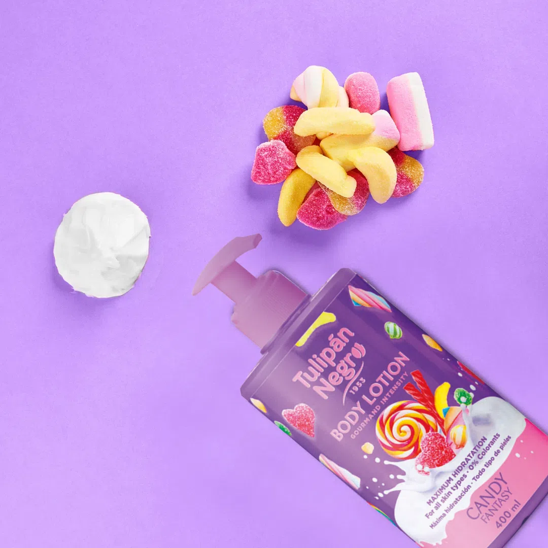 LOCION CORPORAL CANDY FANTASY - TULIPAN NEGRO - 400 ML -