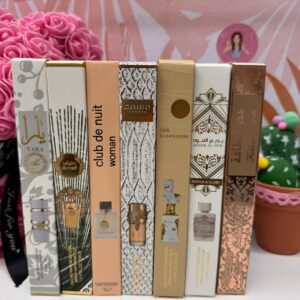 PACK OFERTA  7 MINI TALLAS ARABES - ELEGANCIA MUJER - 35 ML CADA UNA - 245ML TOTAL