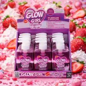 GEL HIDRATANTE 2 EN 1 - GLOW GIRL STRAWBERRY Y CREAM - DONNA - 200 ML