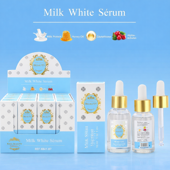 SERUM FACIAL - MILK WHITE - KISS BEAUTY - 30 ML