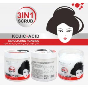 EXFOLIANTE CORPORAL 3 EN 1 - ACIDO KOJICO - KISS BEAUTY - 500 GR