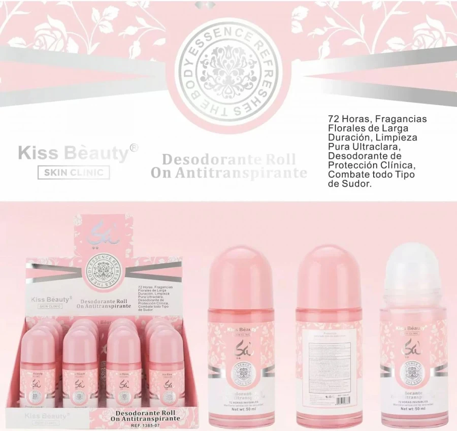 DESODORANTE ROLL ON - ESENCIA ARABE - KISS BEAUTY - 50 ML
