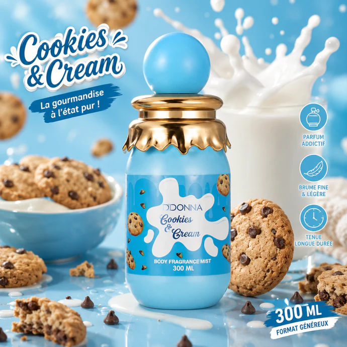 BRUMA CORPORAL - BODY MIST COOKIES & CREAM - DDONNA - 300 ML