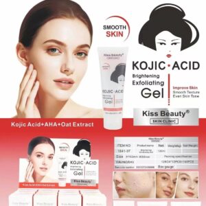 GEL EXFOLIANTE FACIAL - ACIDO KOJICO - KISS BEAUTY - 120 ML