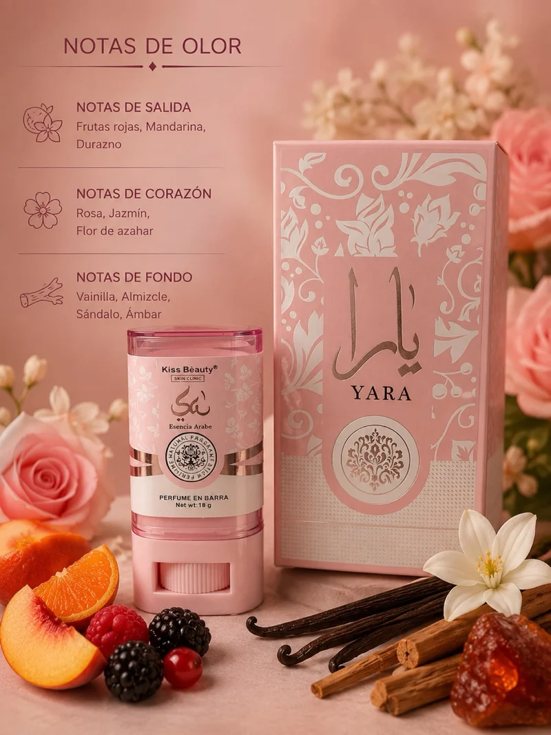 PERFUME EN BARRA YARA - KISS BEAUTY - 18GR